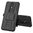 Dual Layer Rugged Tough Case & Stand for Nokia 7.1 - Black